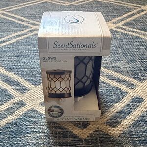 ScentSationals Blue Glass Accent Wax Warmer